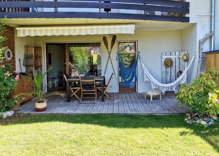 ** Nouveau ** Le Jardin De La Plage - Appartement Avec Exterieur